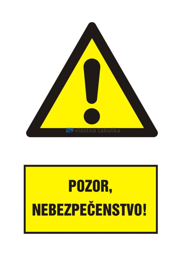 Výstražný štítok #W009