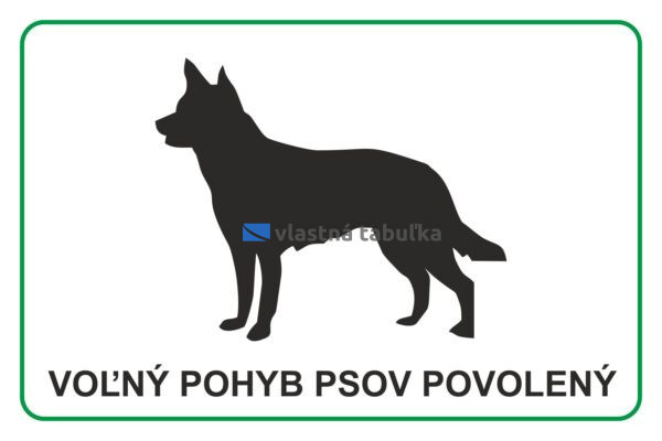 #PB002 Voľný pohyb psov povolený