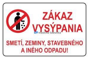 #PB010 Zákaz vysýpania
