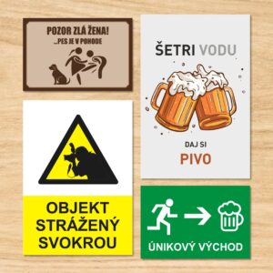 Vtipné a motivačné tabuľky